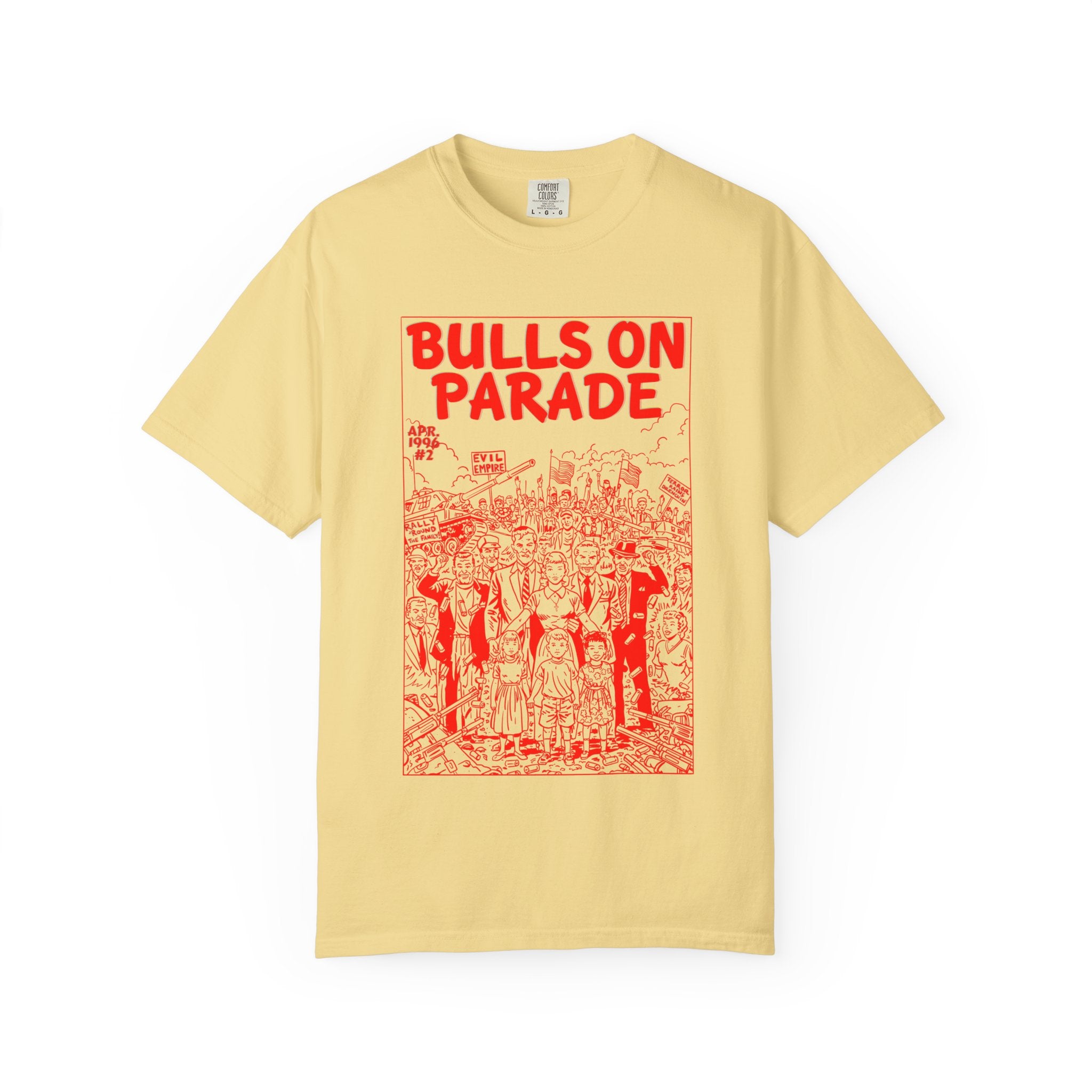 Bulls Parade - RED - Unisex Comfort Colors T-shirt
