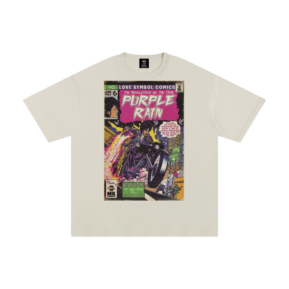 Purple Rain - Unisex Pure Cotton T-Shirt