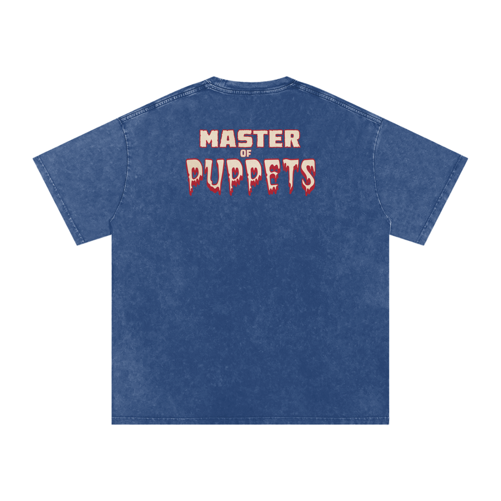 Master of Puppets - Snow Washed Oversized Cotton T-Shirt