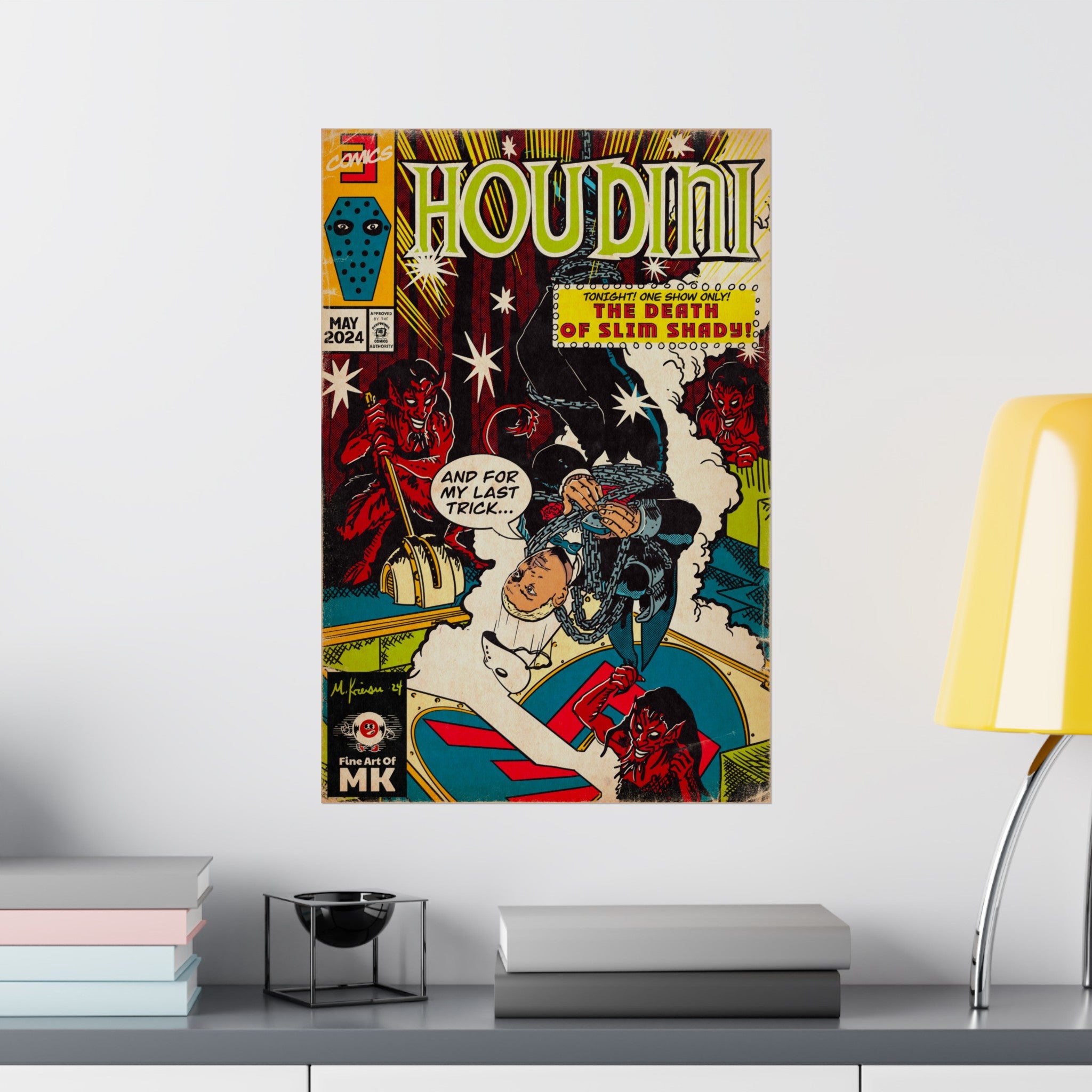 Houdini - Matte Vertical Poster