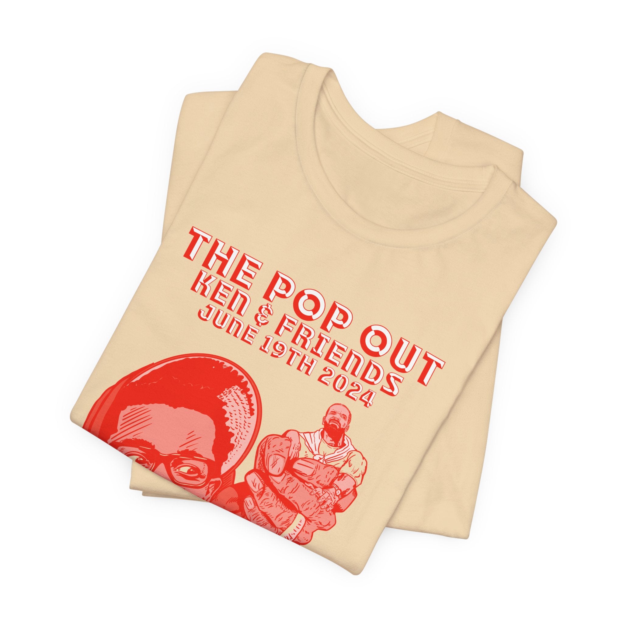 Pop out - RED VARIANT - Unisex Jersey Short Sleeve Tee