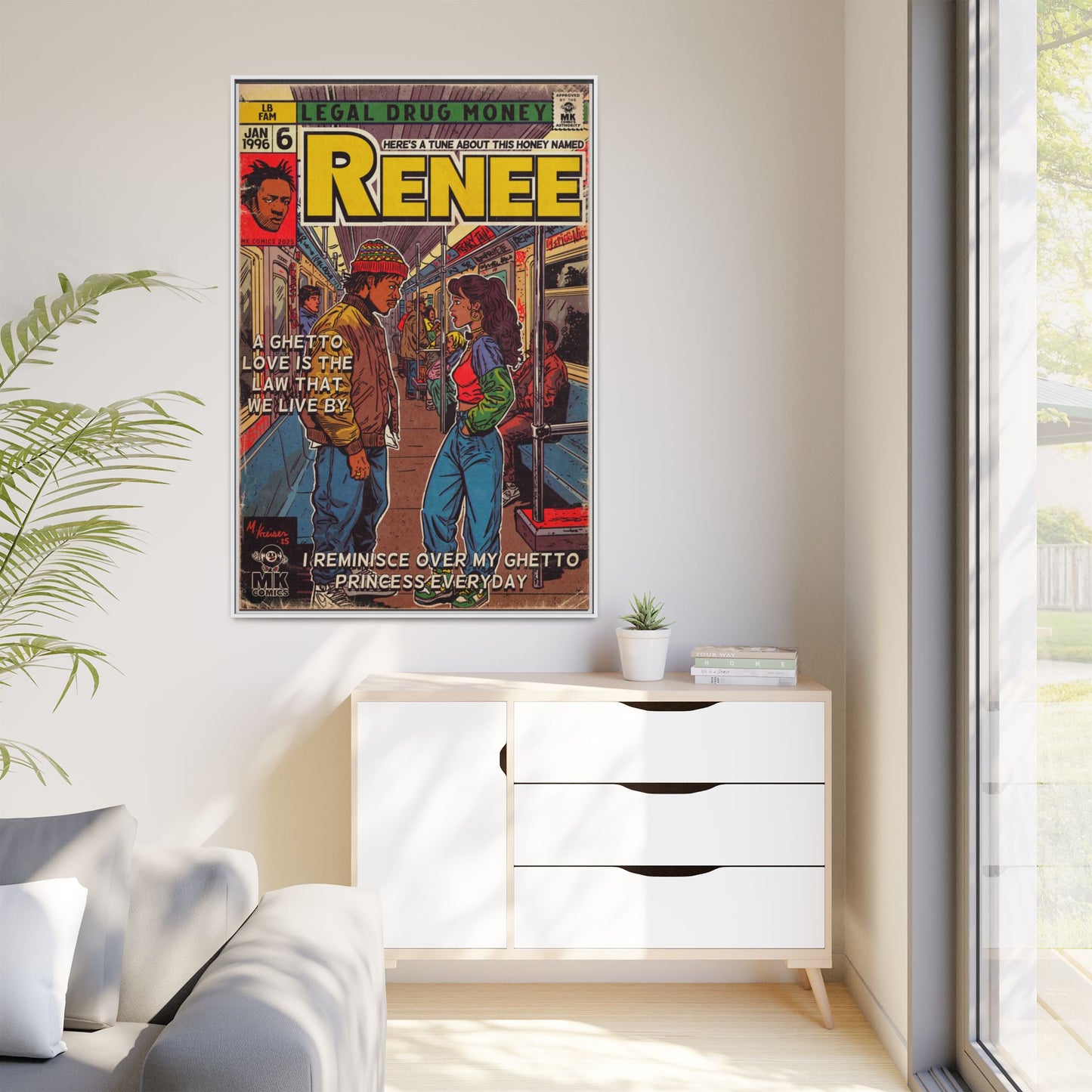 Lost Boyz - Renee - Matte Canvas, Framed (Multi-color)