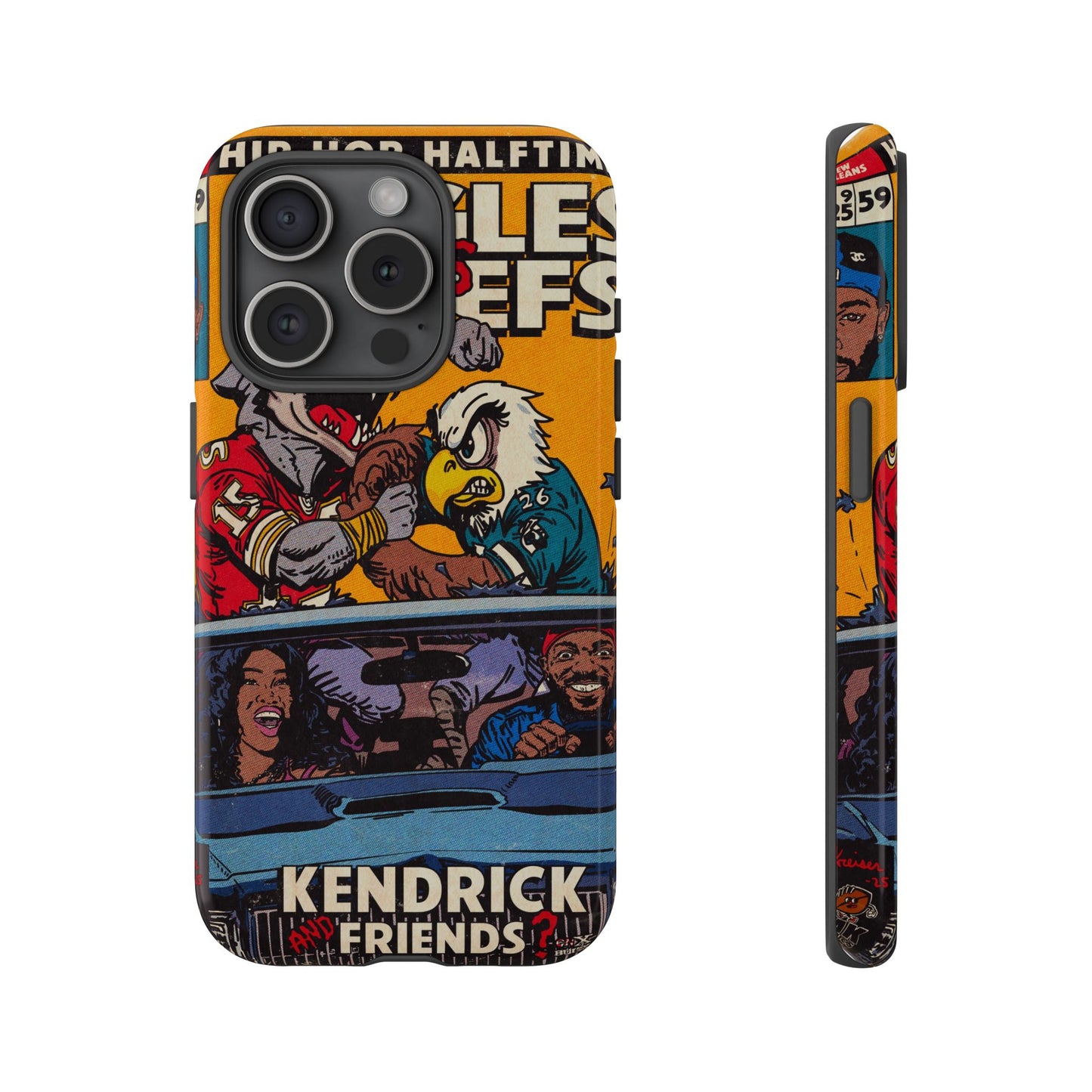 Kendrick & SZA - 2025 Halftime - Eagles vs Chiefs - Tough Phone Cases