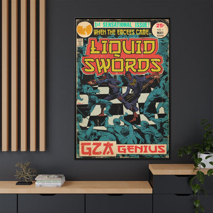 GZA/Genius - Liquid Swords - Gallery Canvas Wraps, Vertical Frame