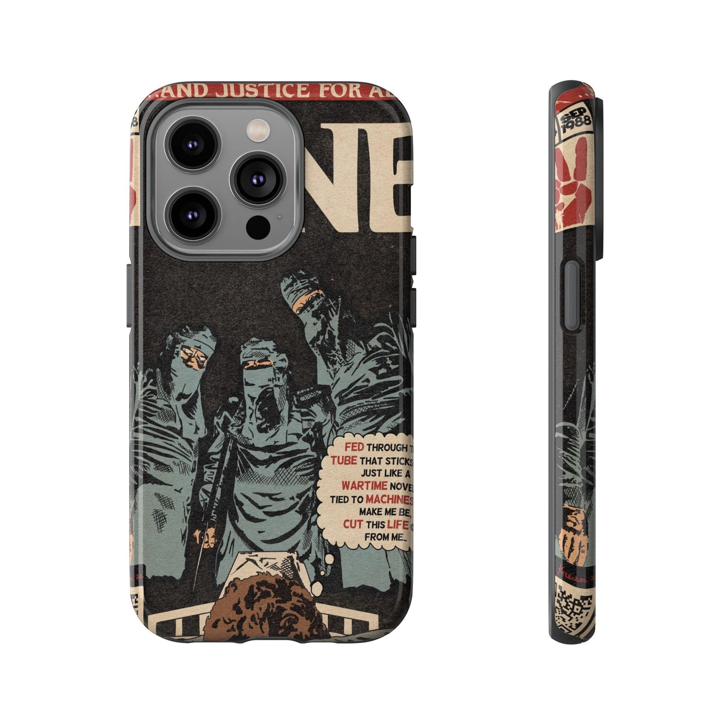 Metallica- One - Johnny Got His Gun Comic Book Art - Tough Phone Cases