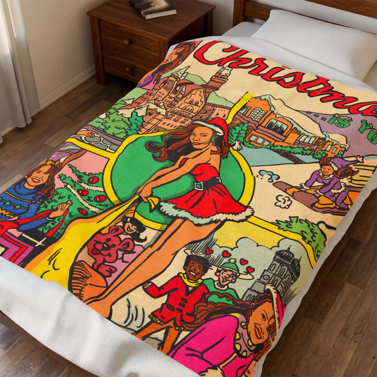 All I Want for Christmas - Velveteen Plush Blanket