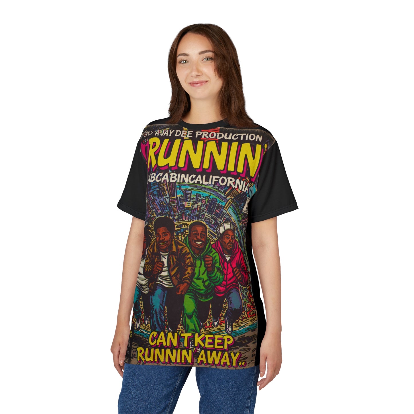 Runnin' - Unisex Cut & Sew Tee (AOP)
