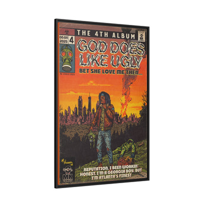 God Does Like Ugly - Matte Canvas, Framed (Multi-color)