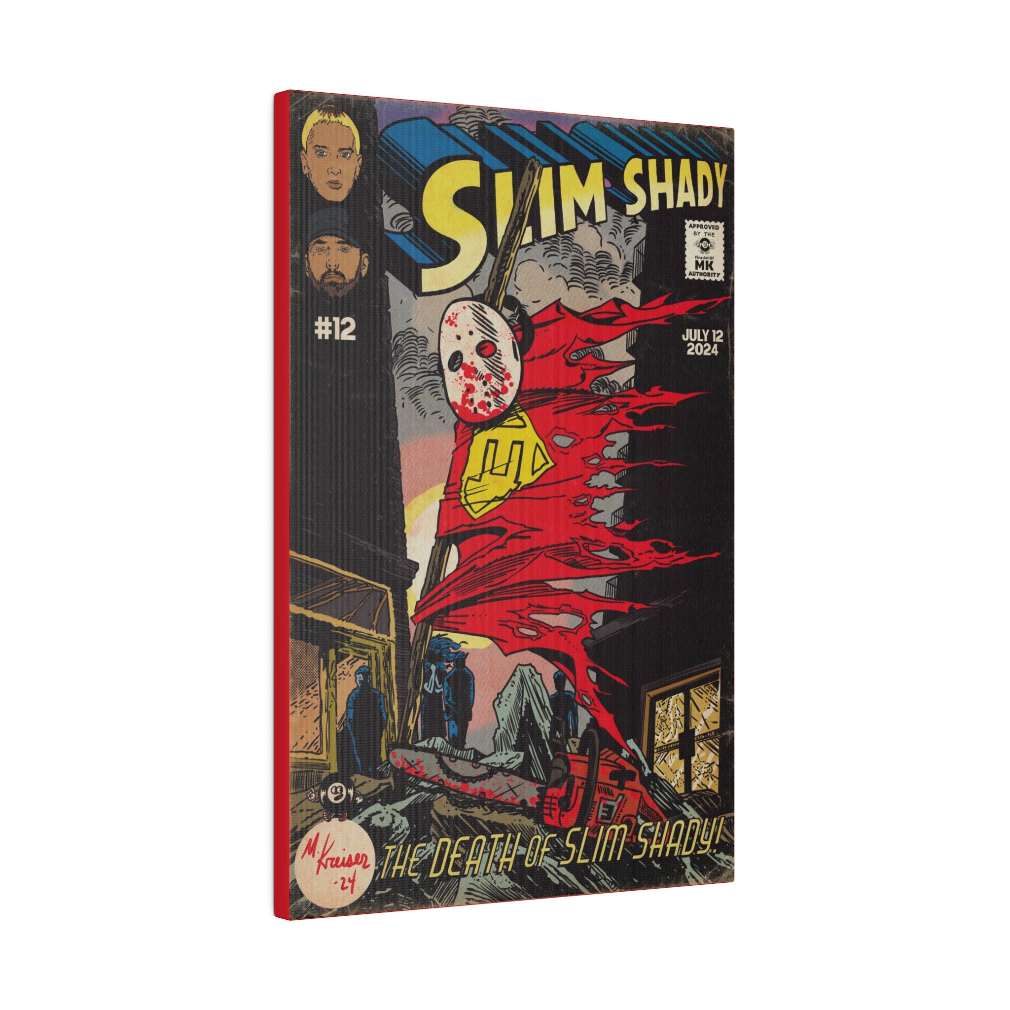 Death of Slim Shady - Matte Canvas, Stretched, 0.75"