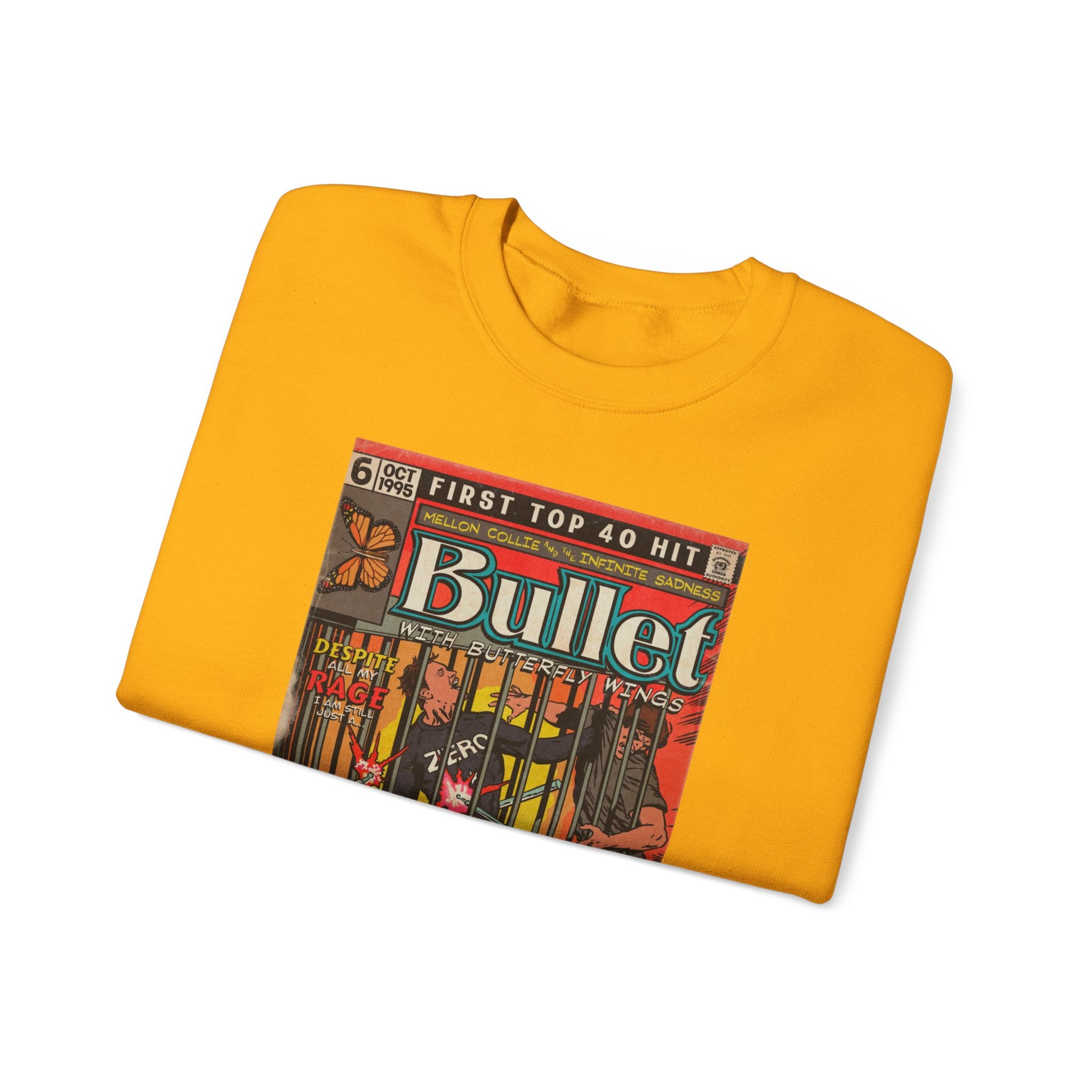 Bullet With Butterfly Wings - Unisex Heavy Blend™ Crewneck Sweatshirt