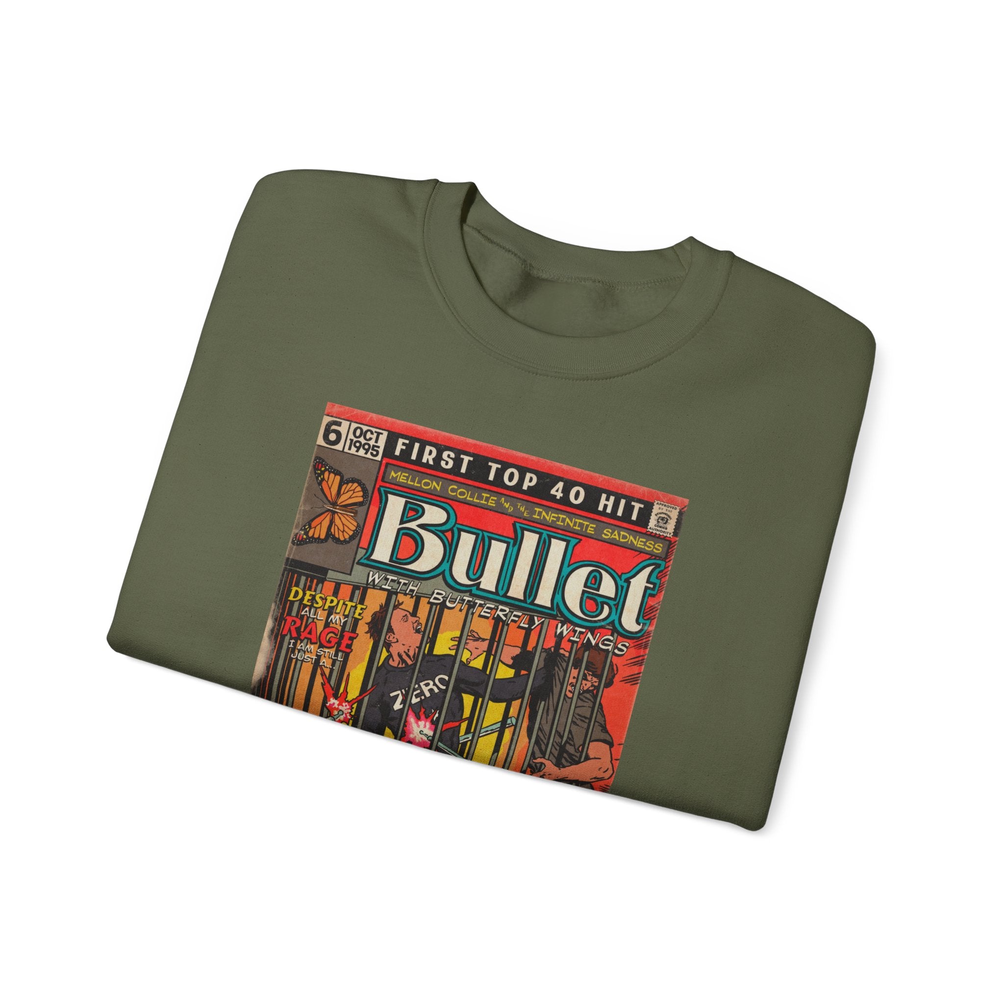 Bullet With Butterfly Wings - Unisex Heavy Blend™ Crewneck Sweatshirt