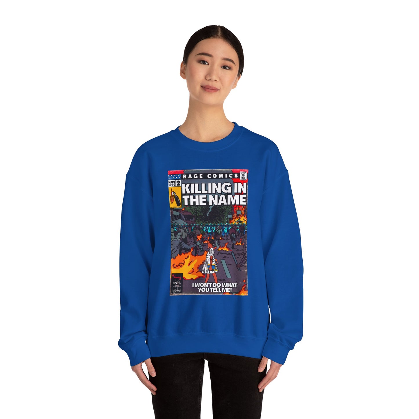 Rage - Killing In the Name - Unisex Heavy Blend™ Crewneck Sweatshirt