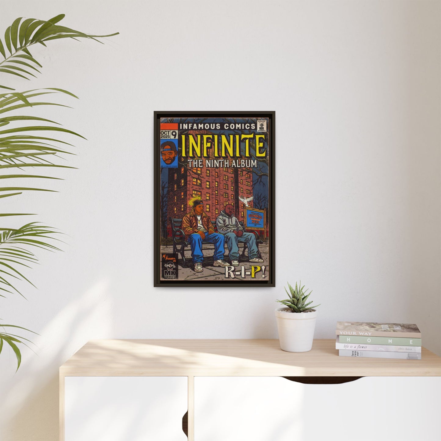 Infinite - Comic Book Art - Matte Canvas, Framed (Multi-color)
