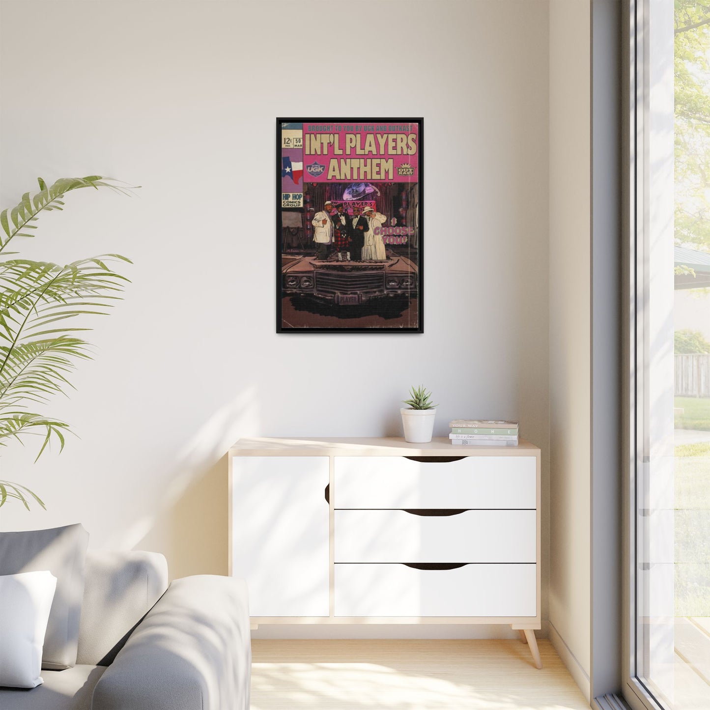 Int’l Players Anthem - Matte Canvas, Framed (Multi-color)