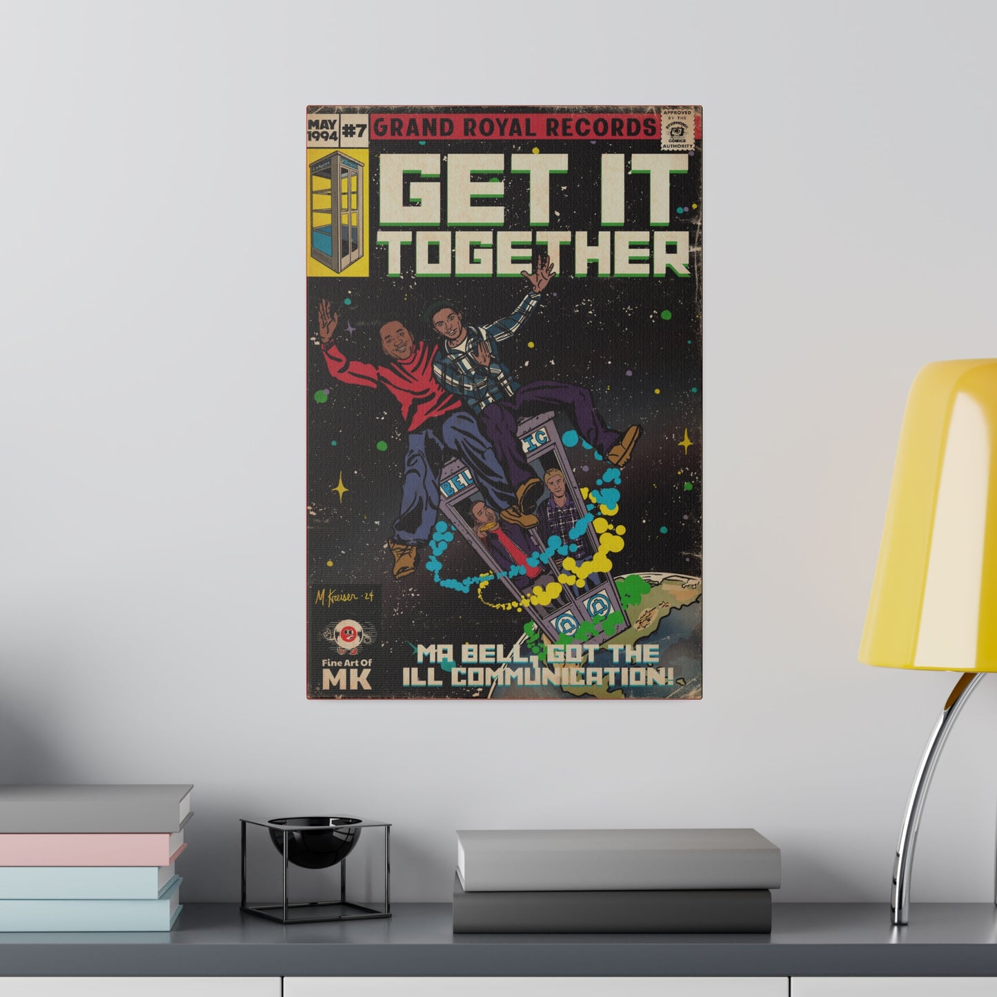 Beastie Boys & Q-Tip - Get it Together - Matte Canvas, Stretched, 0.75"