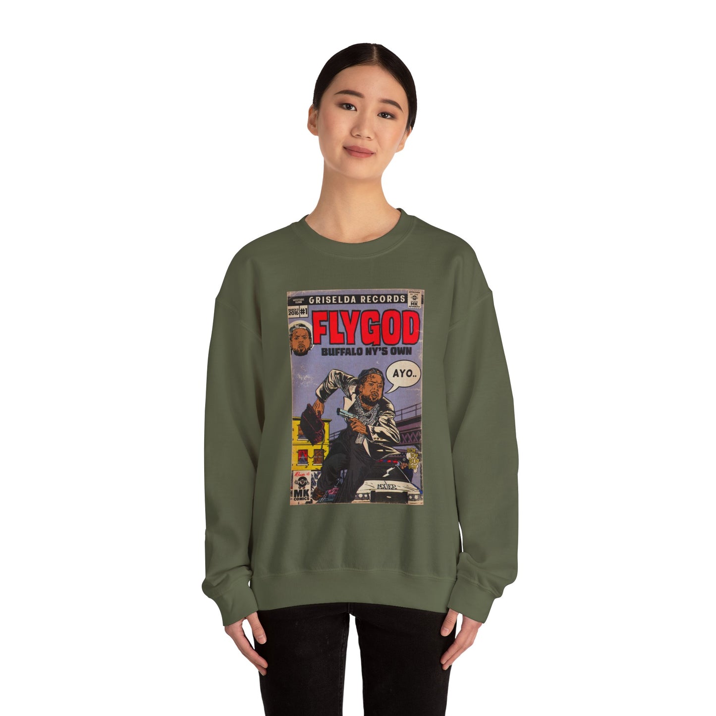 Flygod - Unisex Heavy Blend™ Crewneck Sweatshirt