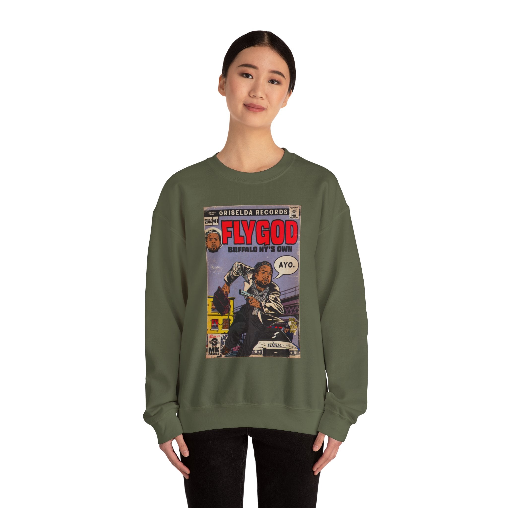 Flygod - Unisex Heavy Blend™ Crewneck Sweatshirt