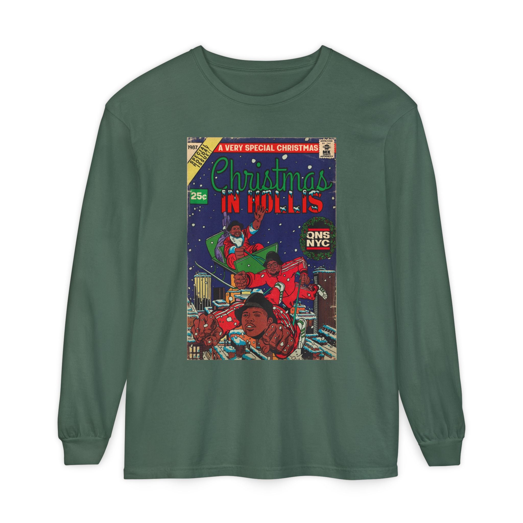 Christmas in Hollis - Unisex Comfort Colors Long Sleeve T-Shirt