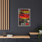 Be Quiet and Drive - Matte Canvas, Framed (Multi-color)