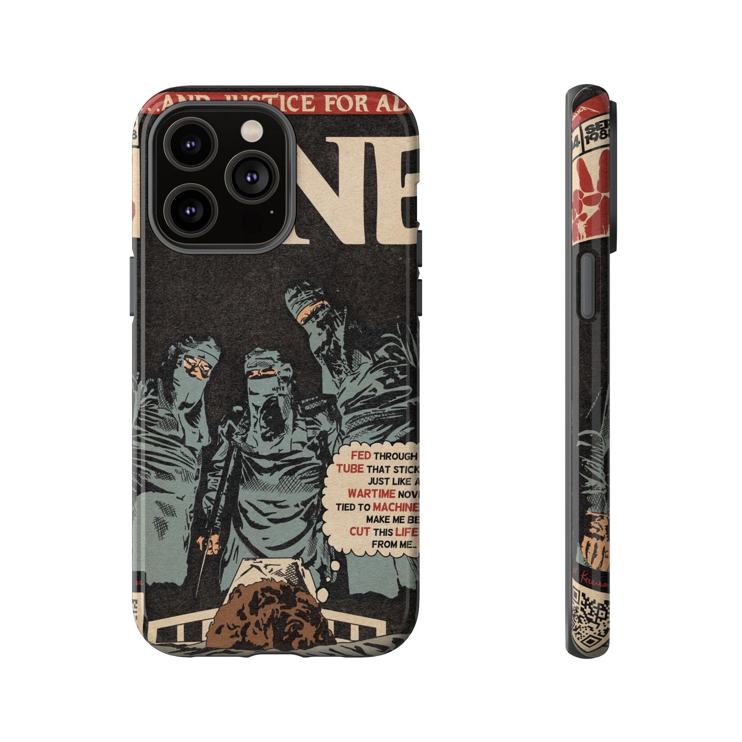 Metallica- One - Johnny Got His Gun Comic Book Art - Tough Phone Cases