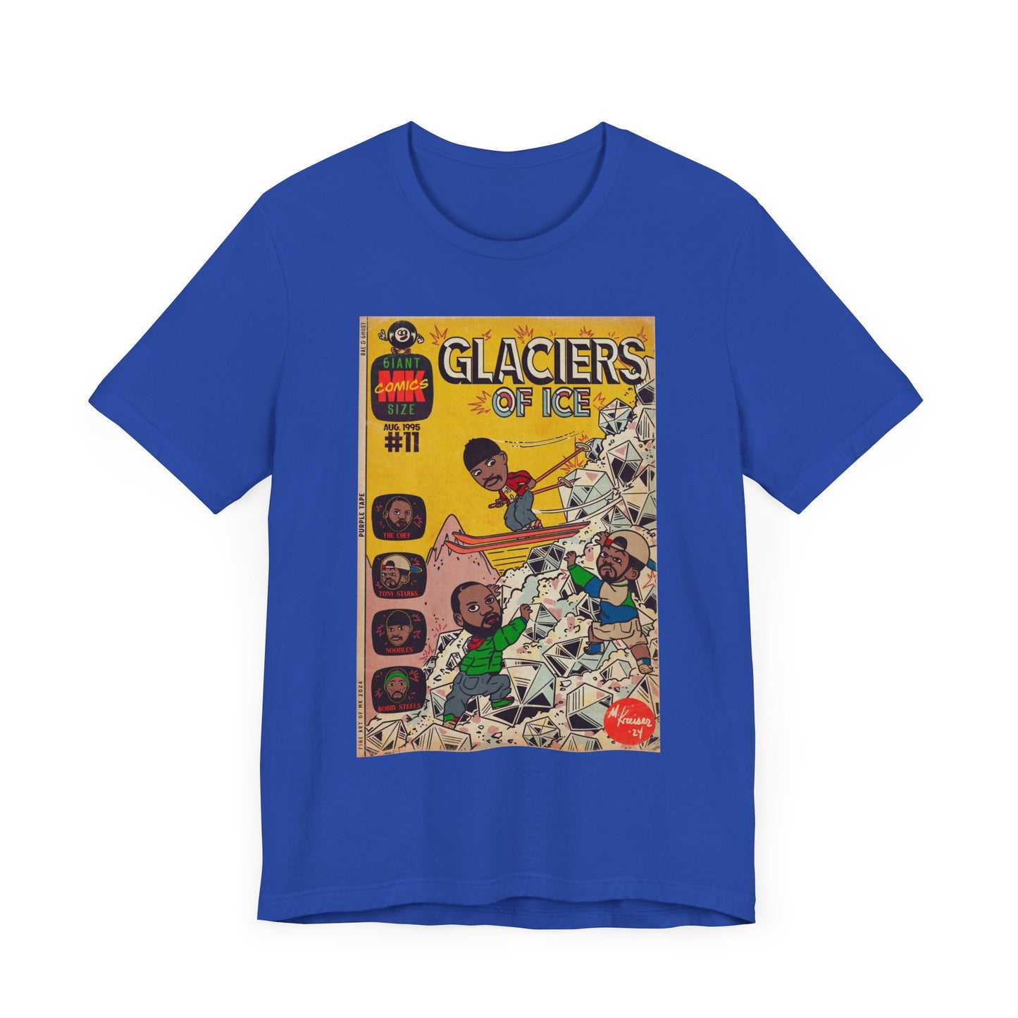Rae, Ghost, Masta - Glaciers of Ice - Unisex Jersey Short Sleeve Tee