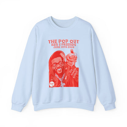 Kendrick & Friends - The Pop Out  - RED VARIANT - Unisex Heavy Blend™ Crewneck Sweatshirt