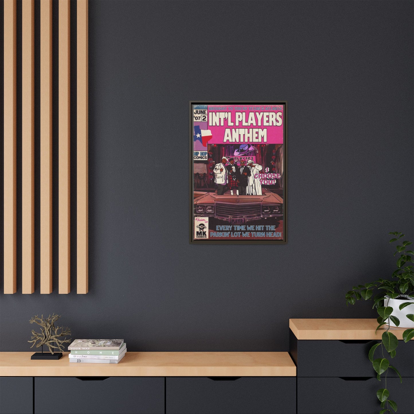 Int’l Players Anthem - Matte Canvas, Framed (Multi-color)