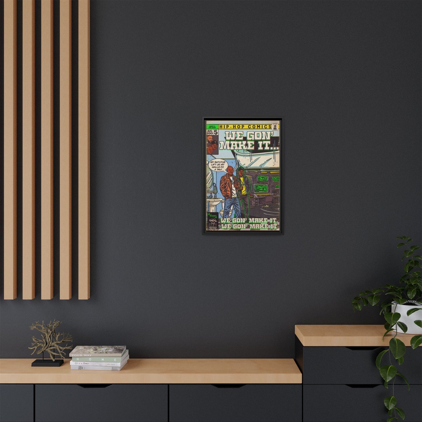 We Gon' Make It - Matte Canvas, Framed (Multi-color)