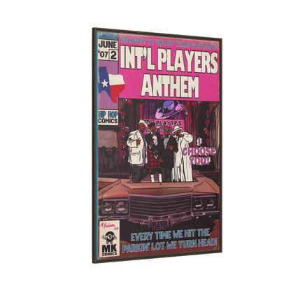 Int’l Players Anthem - Matte Canvas, Framed (Multi-color)
