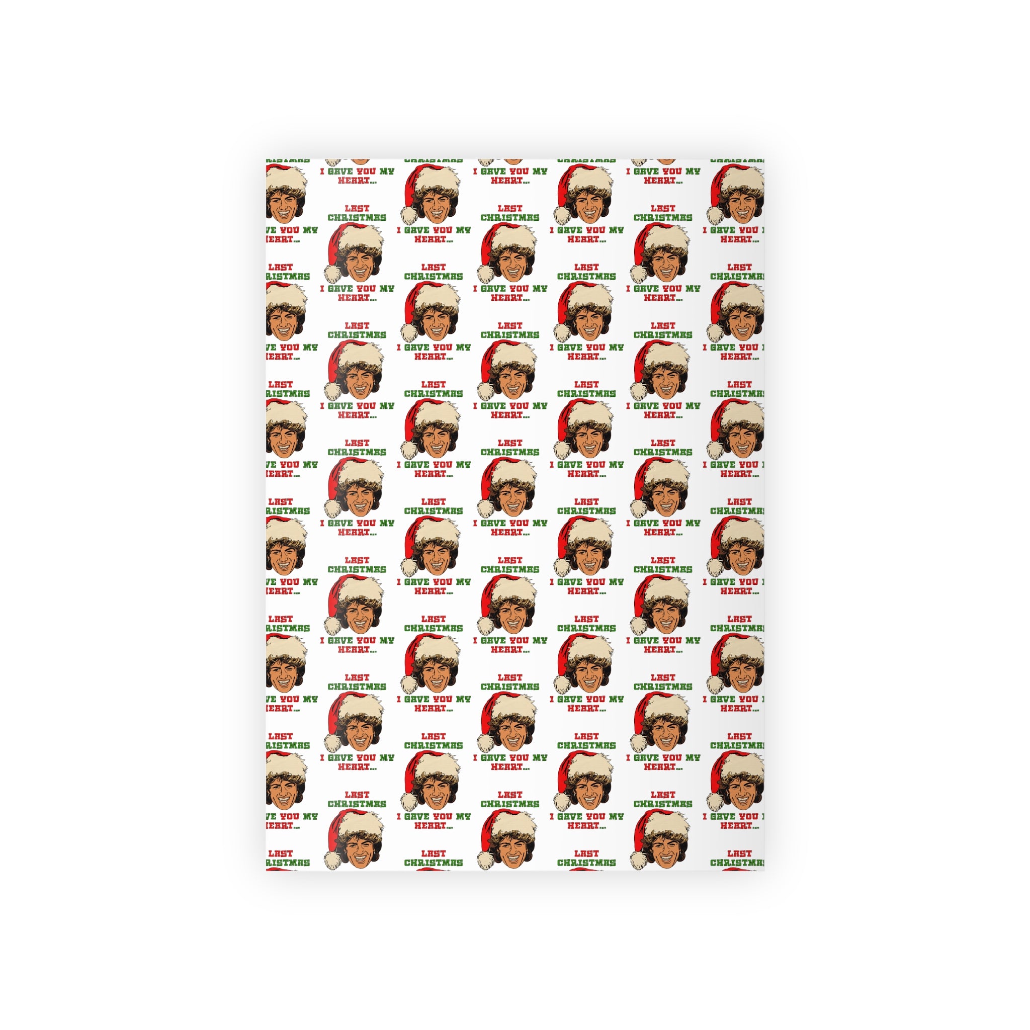 WHAM - Last Christmas- George Michael- Gift Wrapping Paper Rolls, 1pc