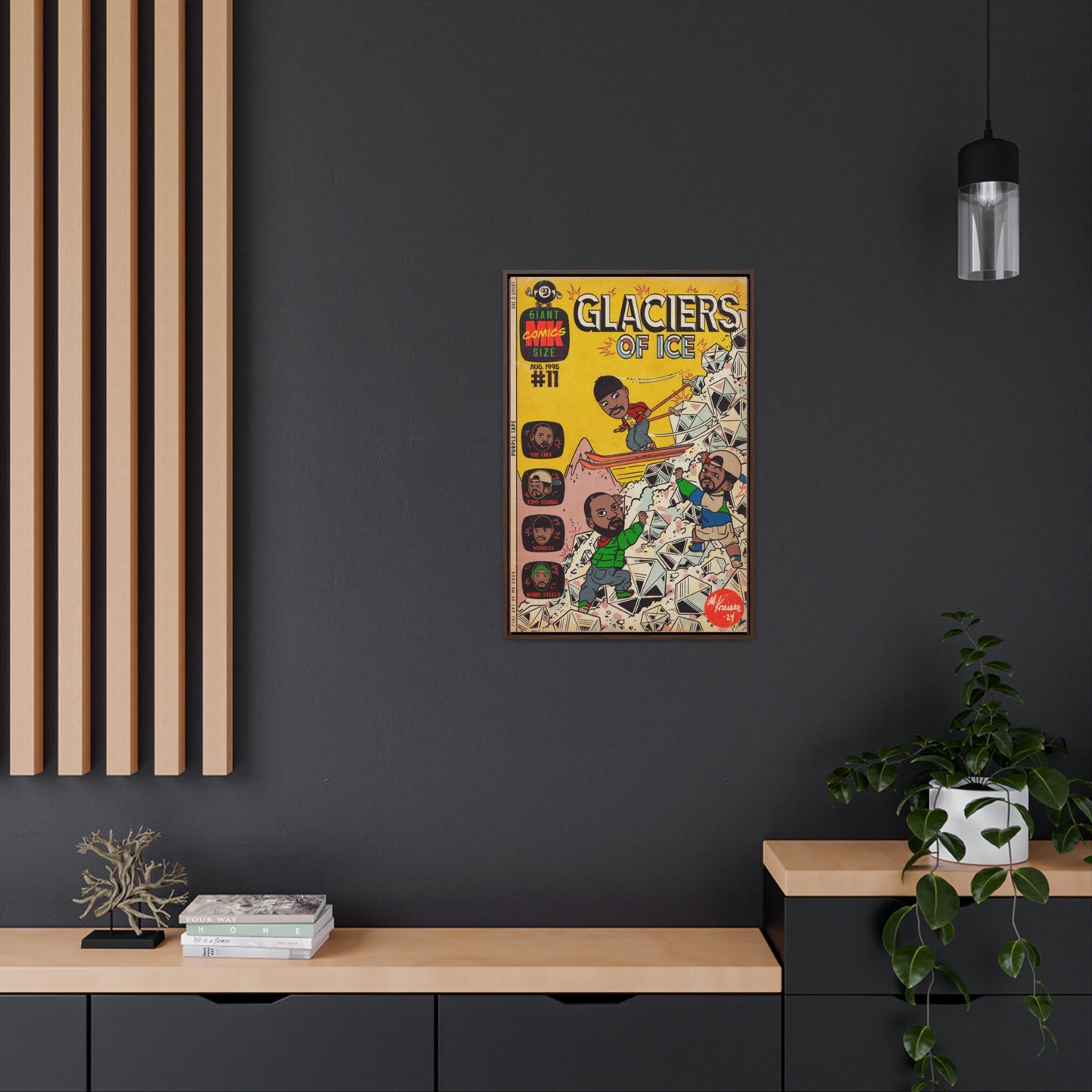 Rae, Ghost, Masta - Glaciers of Ice - Gallery Canvas Wraps, Vertical Frame