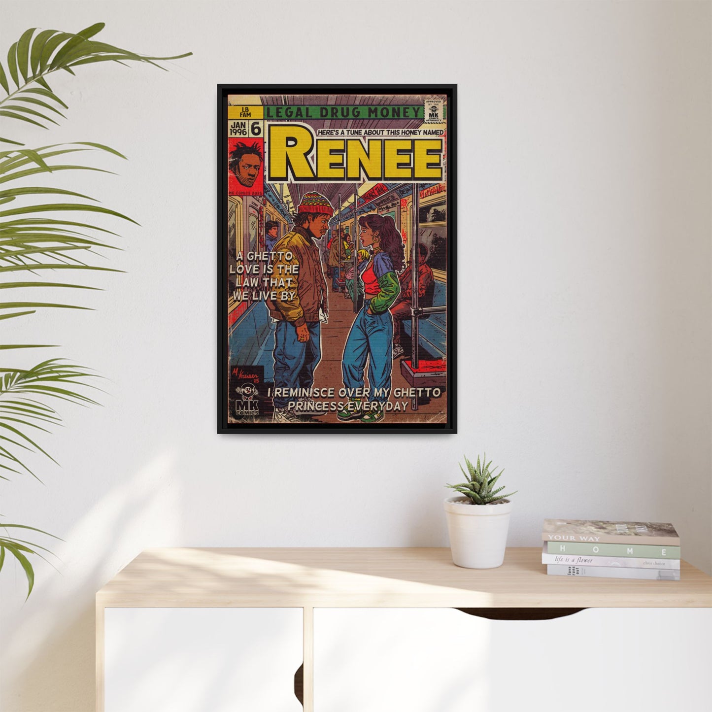 Lost Boyz - Renee - Matte Canvas, Framed (Multi-color)