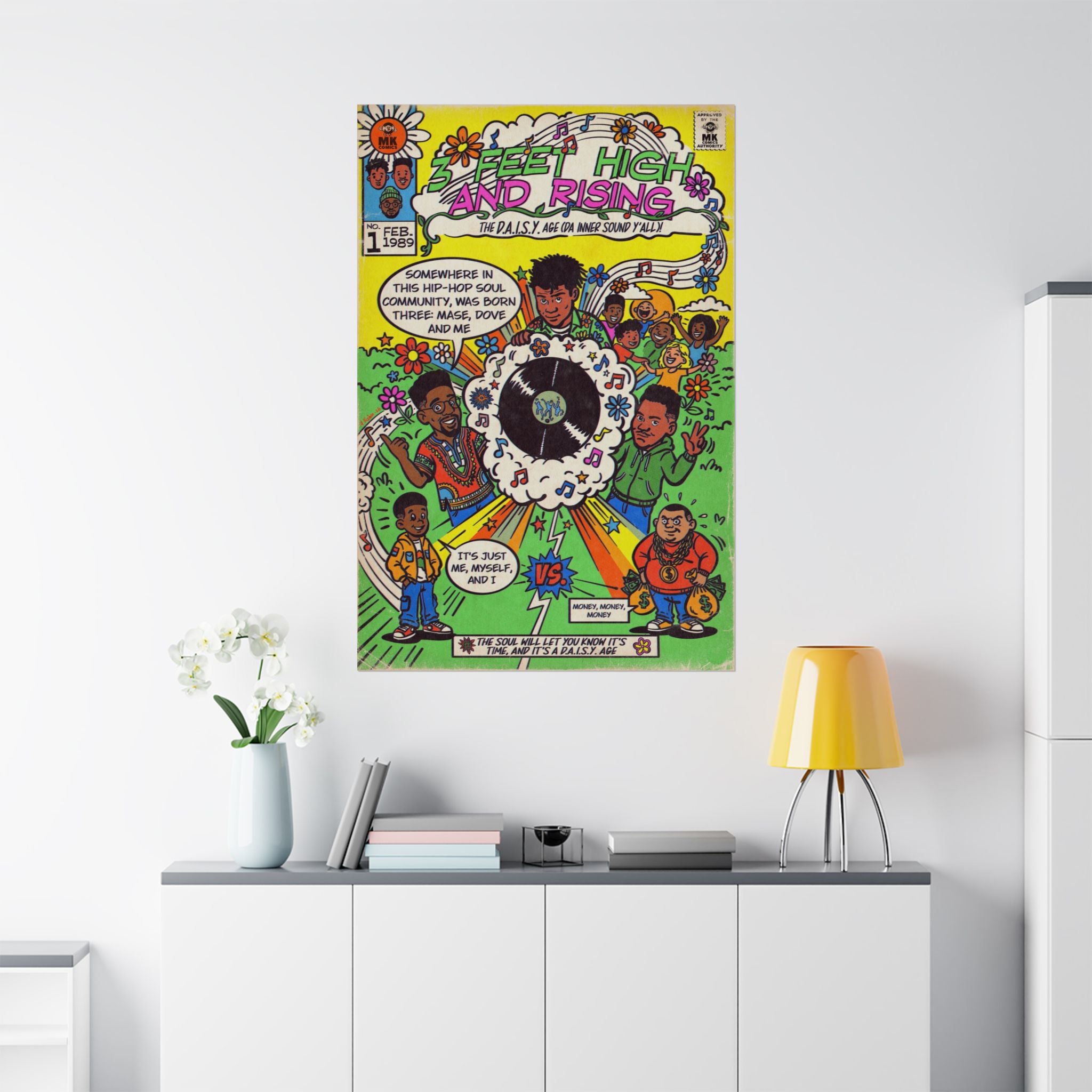 3 Feet High & Rising - Matte Vertical Posters