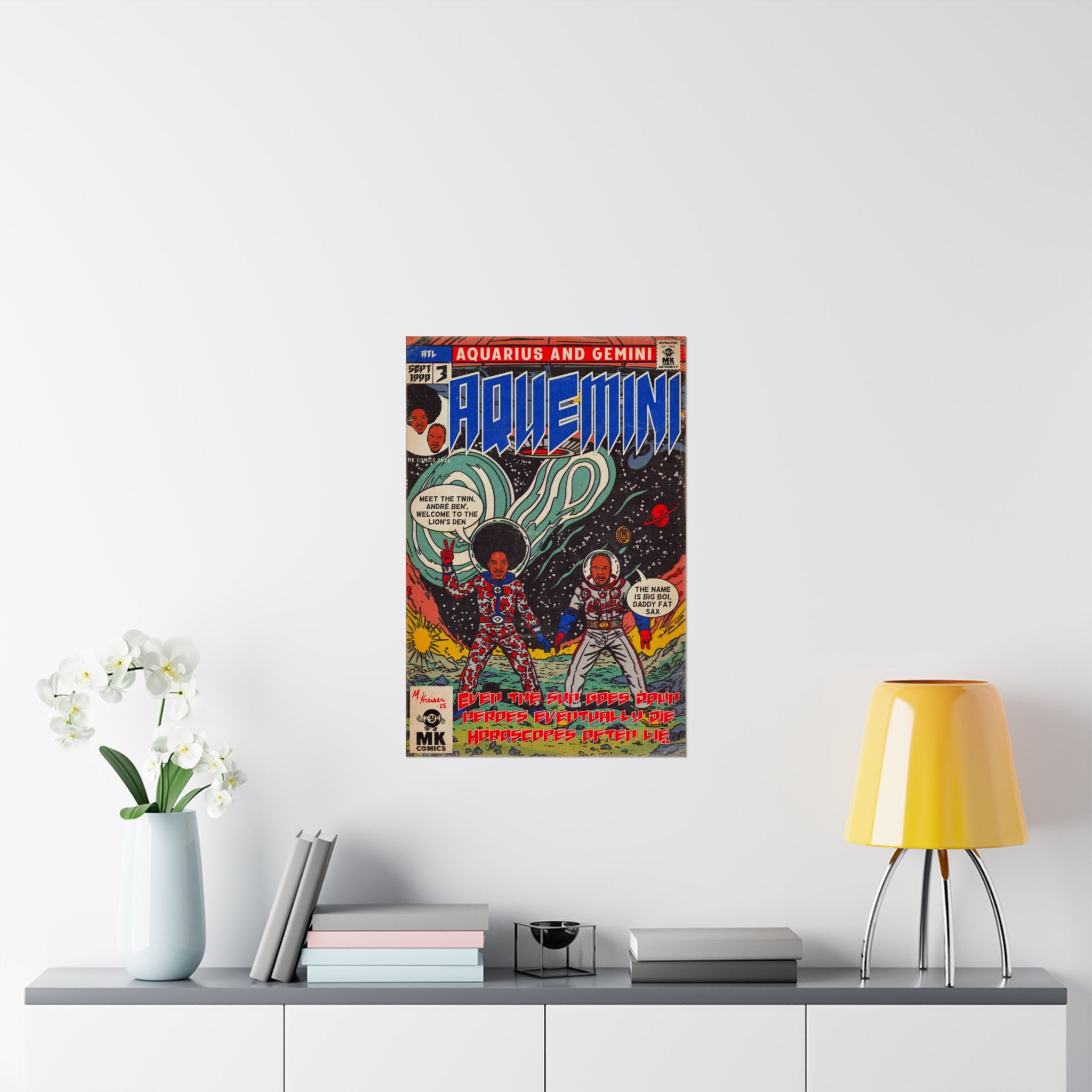 Aquemini - Comic Book Art - Matte Vertical Posters