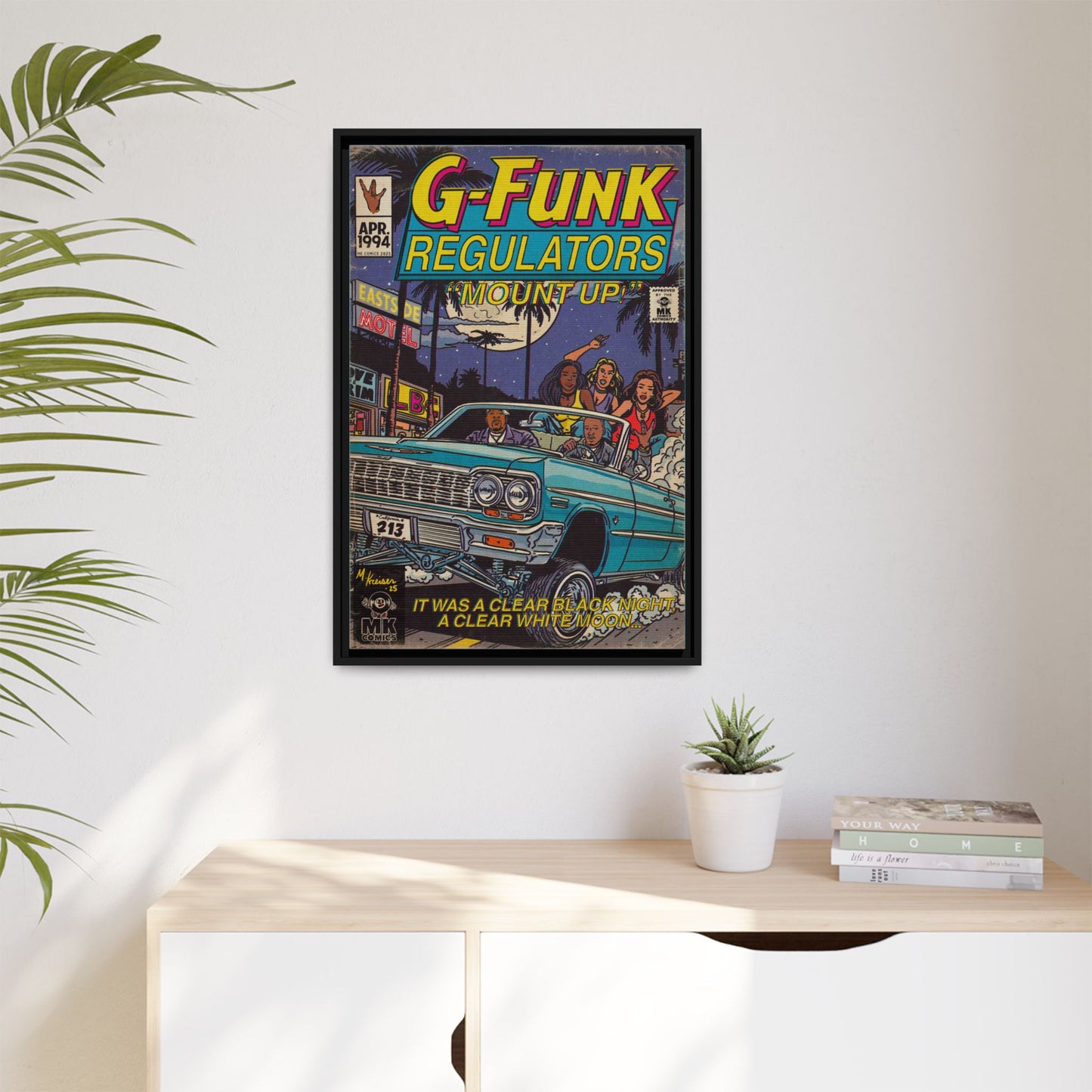 Regulate - Matte Canvas, Framed (Multi-color)