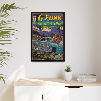 Regulate - Matte Canvas, Framed (Multi-color)