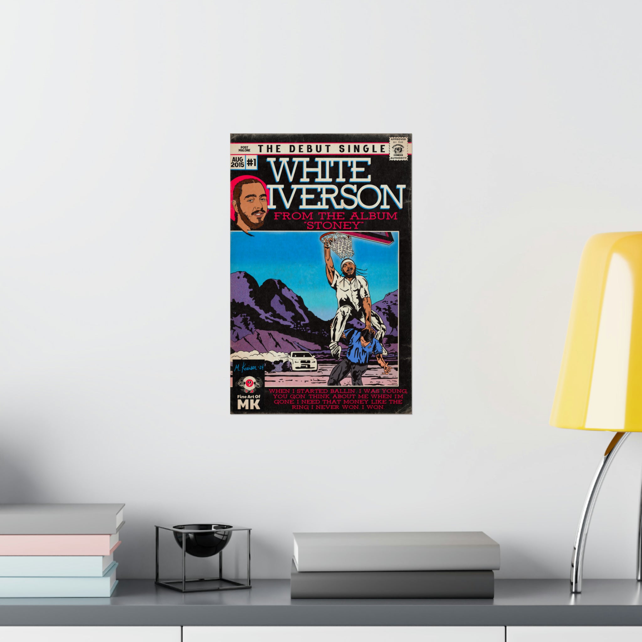 White Iverson -  Matte Vertical Posters