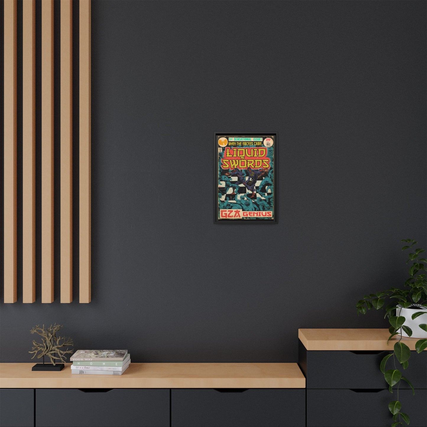 GZA/Genius - Liquid Swords - Gallery Canvas Wraps, Vertical Frame