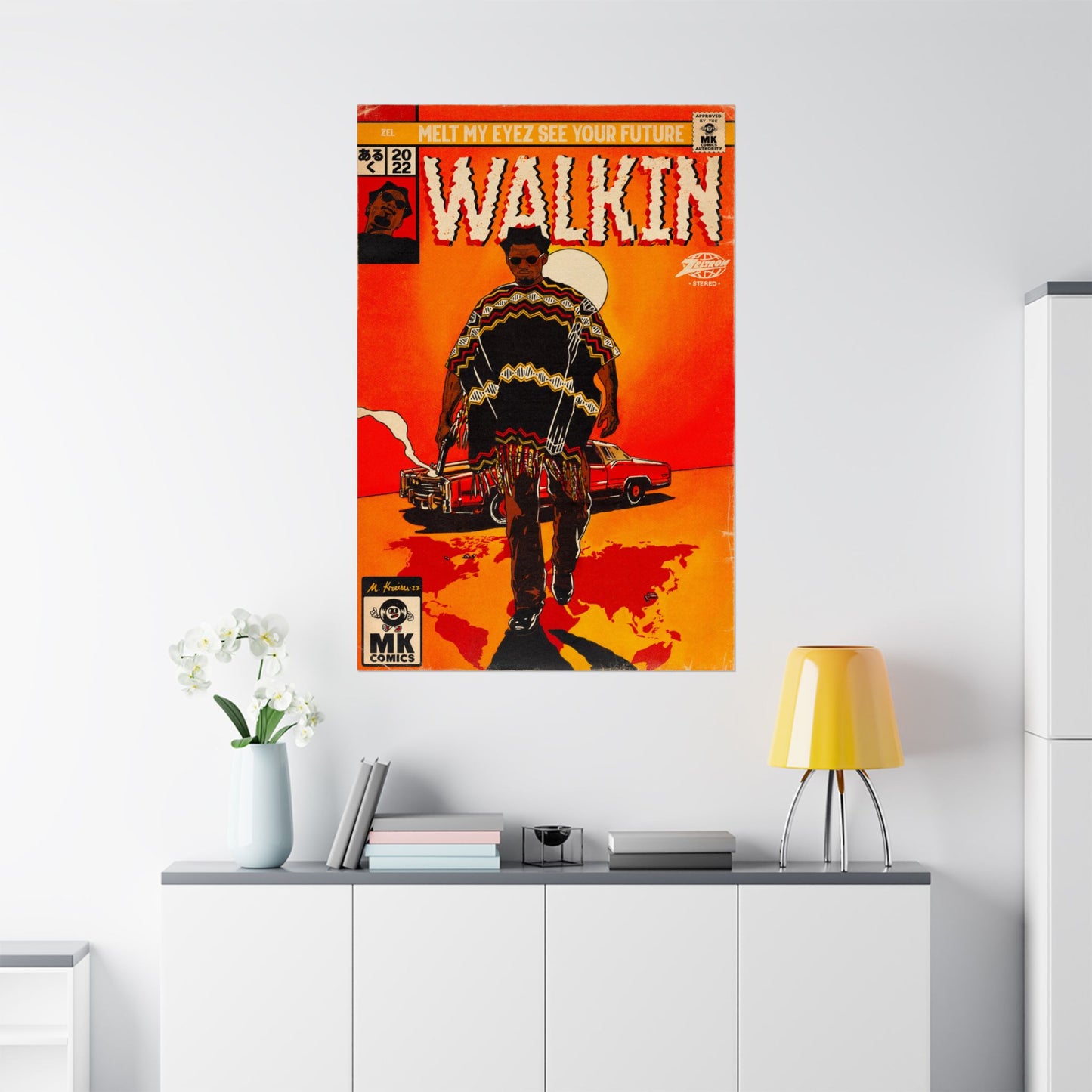 Walkin’ - Vertical Matte Posters