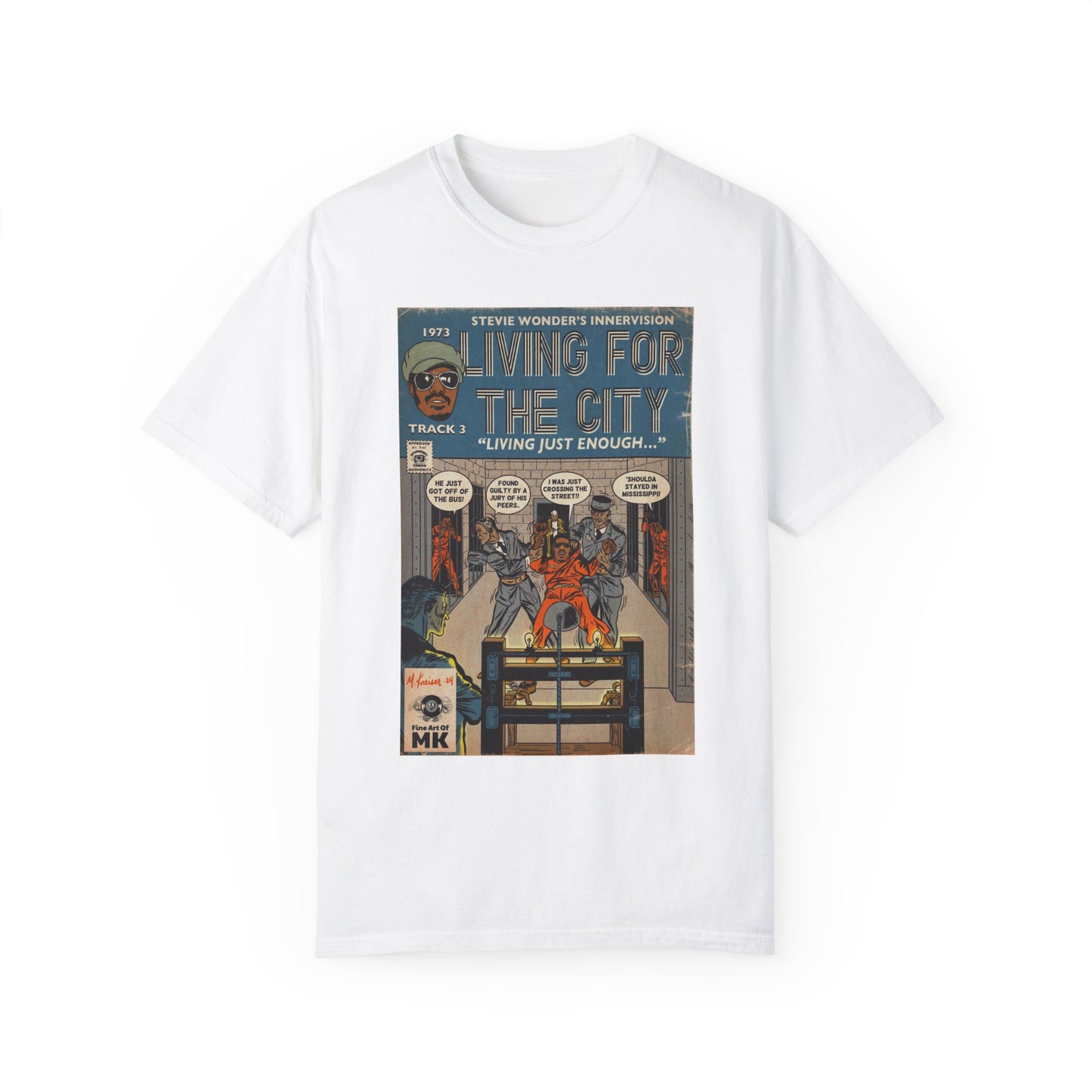 Stevie Wonder - Living For The City - Unisex Comfort Colors T-shirt