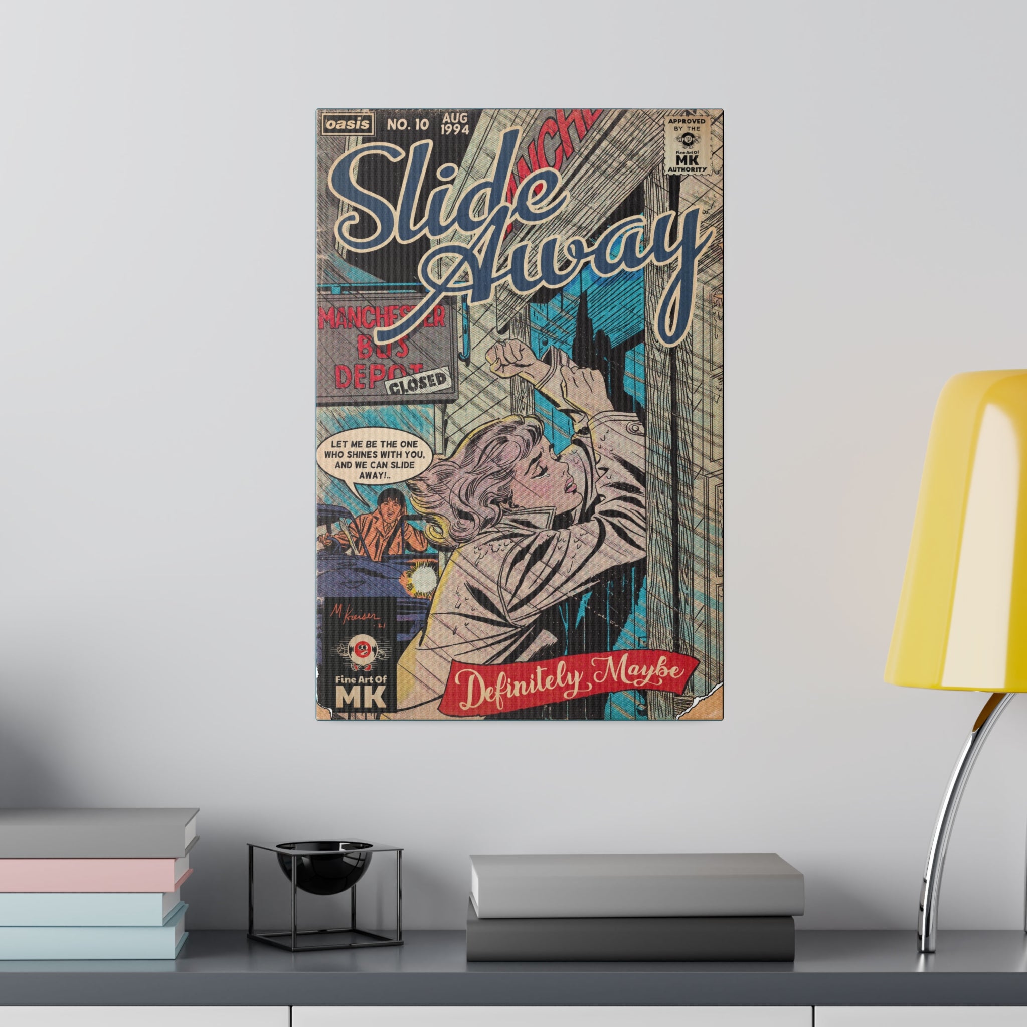 Slide Away - Matte Canvas, Stretched, 0.75"