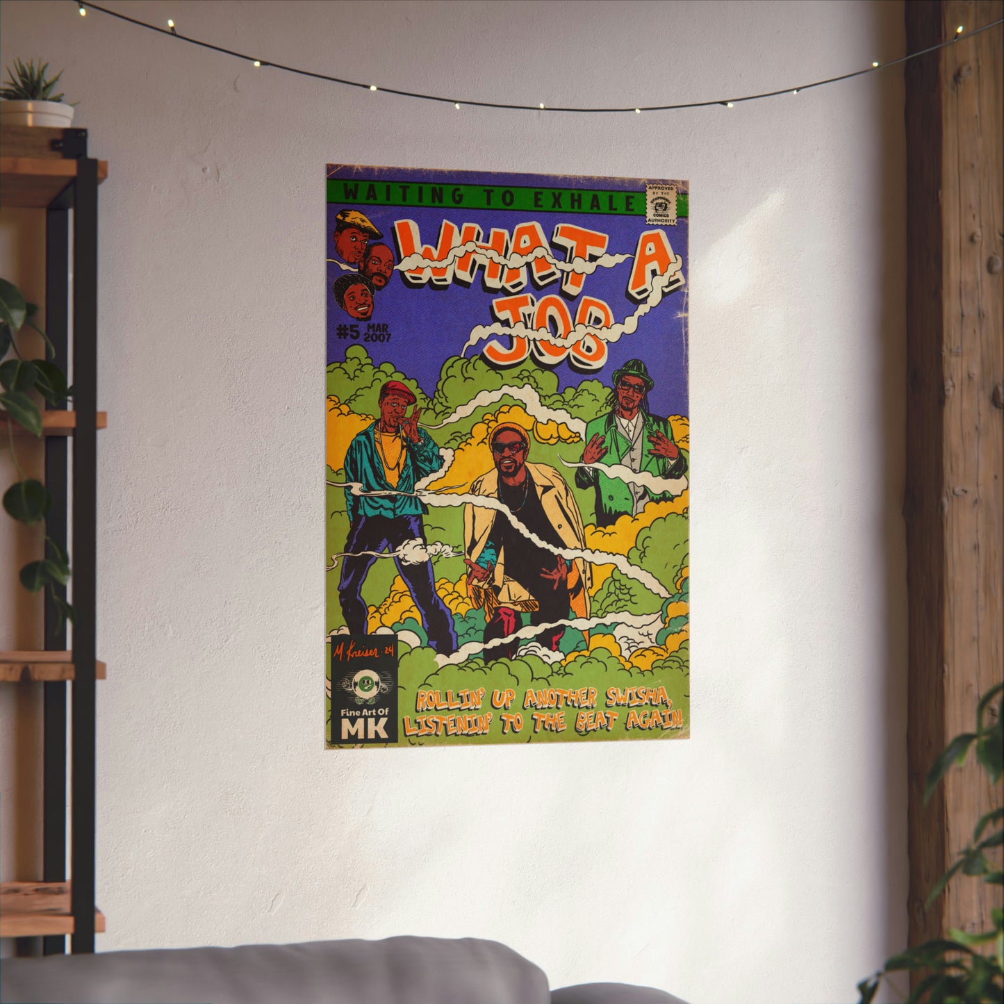 Devin The Dude, Snoop Dogg, Andre 3000 - What A Job -  Matte Vertical Poster