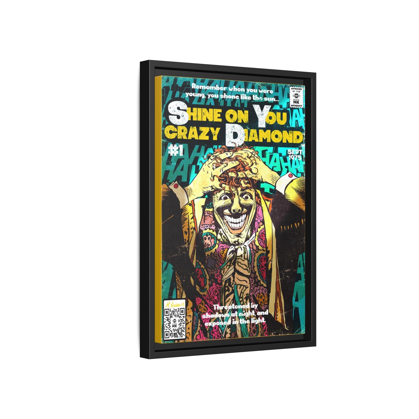 Pink Floyd - Shine on You crazy Diamond -  Gallery Canvas Wraps, Vertical Frame
