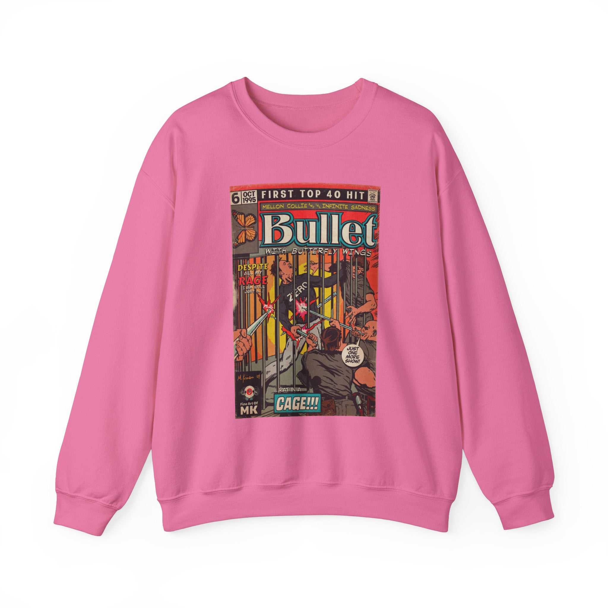 Bullet With Butterfly Wings - Unisex Heavy Blend™ Crewneck Sweatshirt