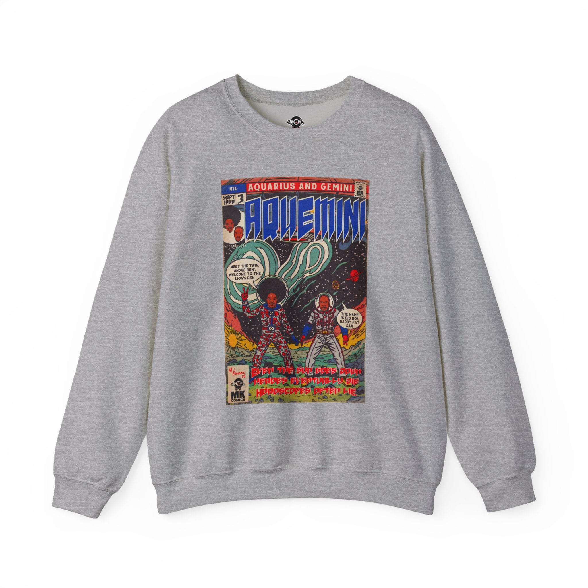 Aquemini - Comic Book Art - Unisex Heavy Blend™ Crewneck Sweatshirt