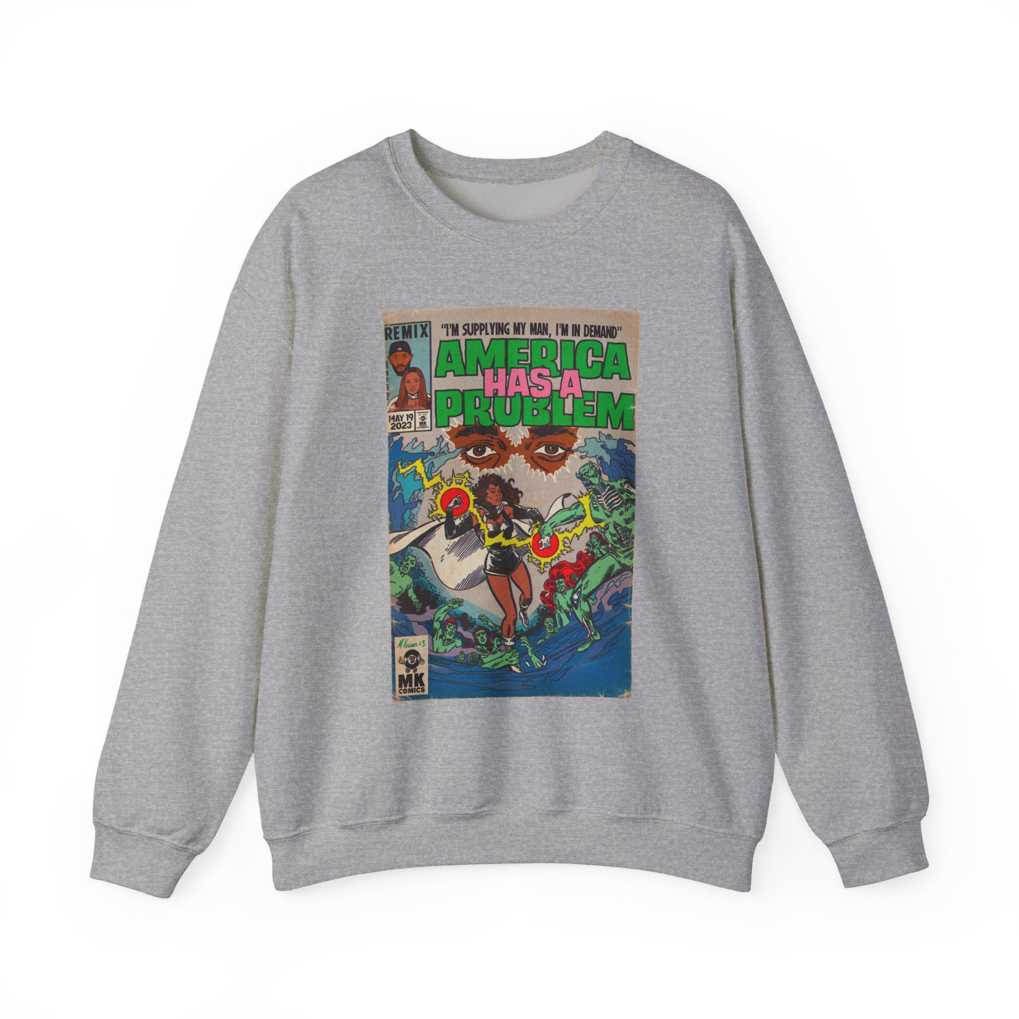 America Has a Problem - Unisex Heavy Blend™ Crewneck Sweatshirt