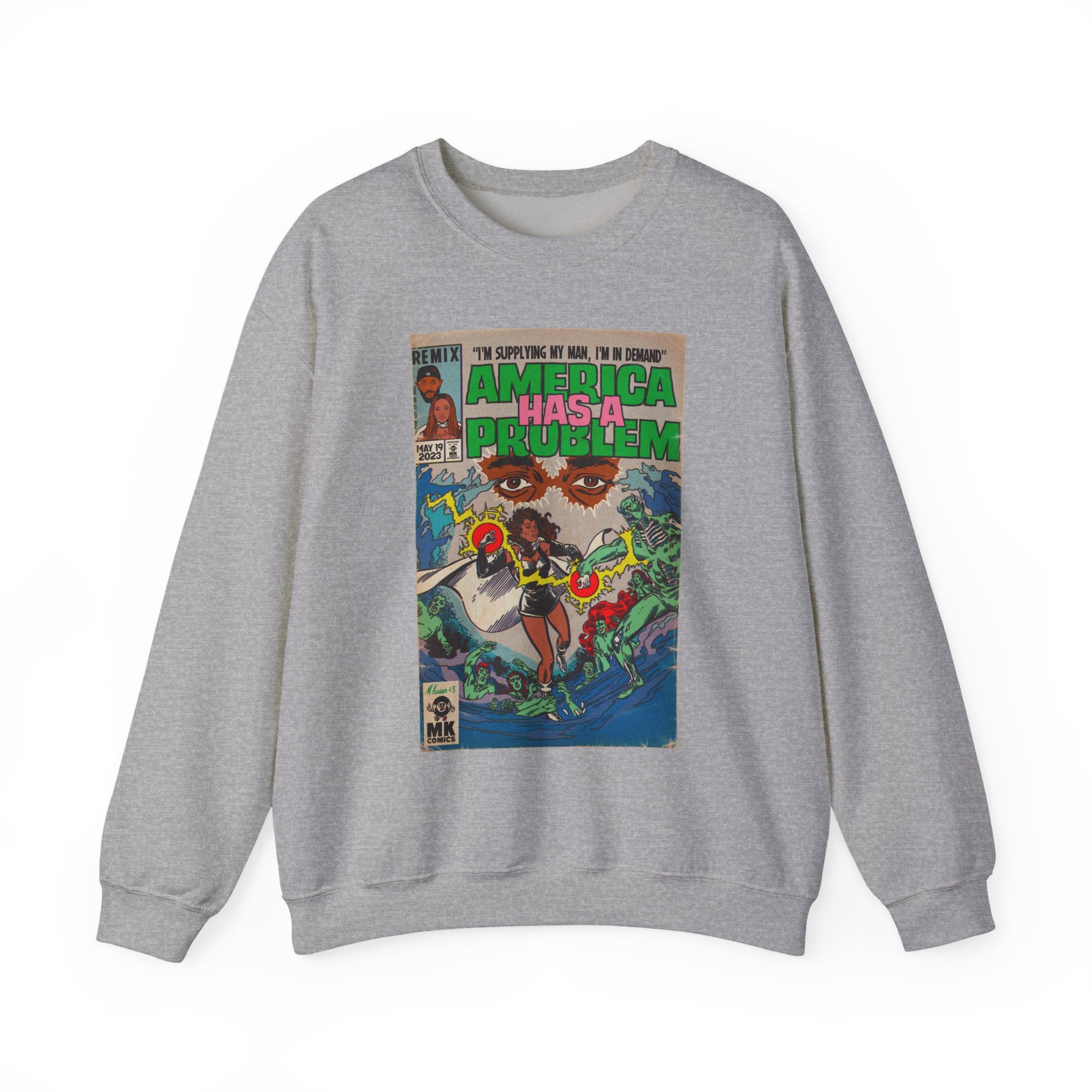 America Has a Problem - Unisex Heavy Blend™ Crewneck Sweatshirt