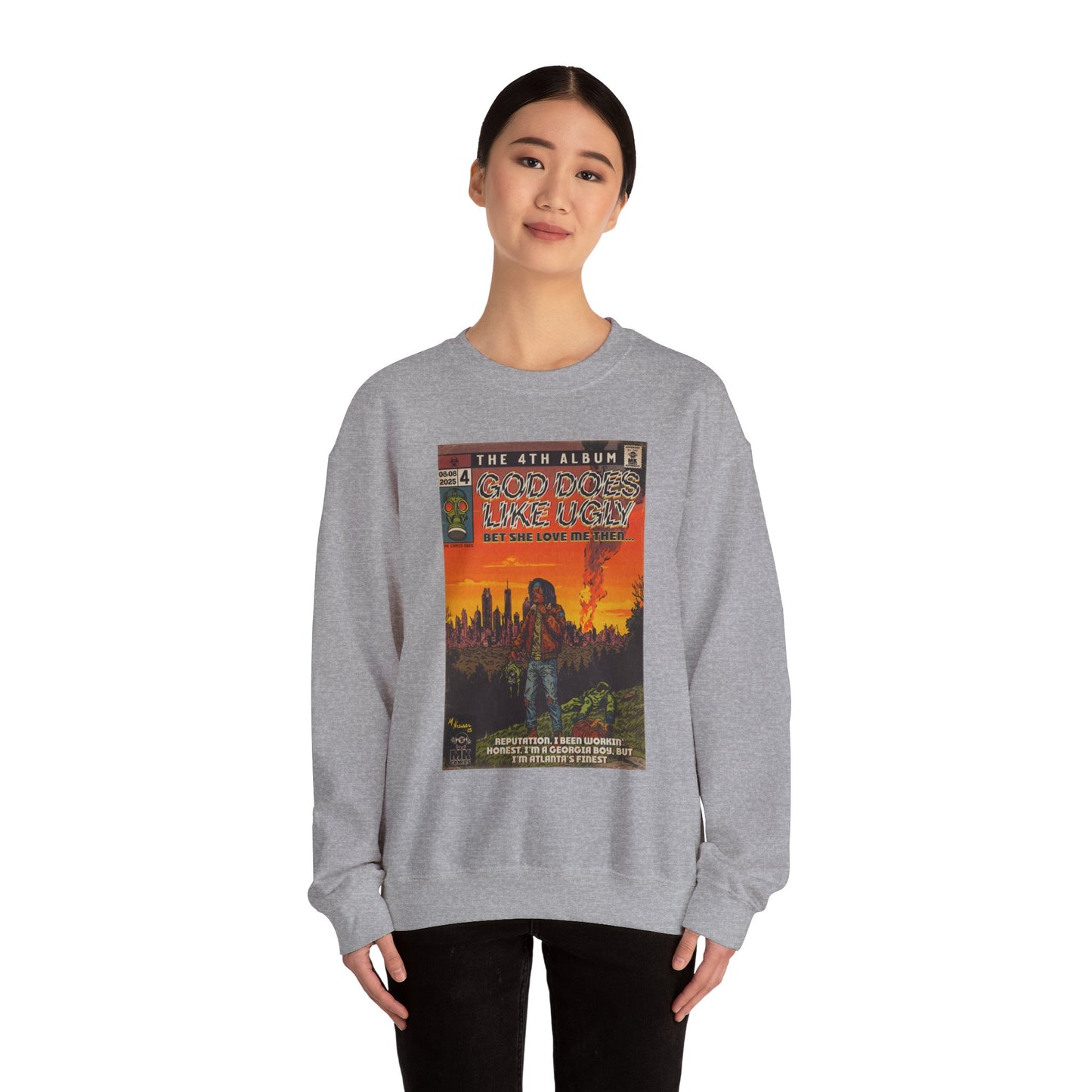 God Does Like Ugly - Unisex Heavy Blend™ Crewneck Sweatshirt