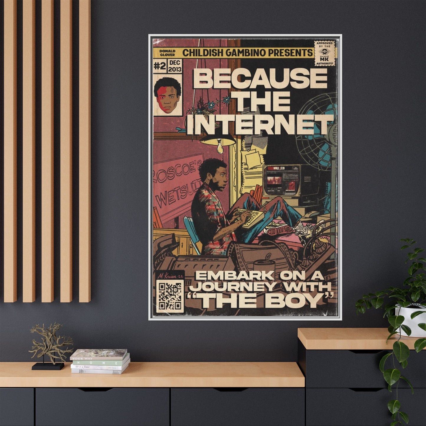 Childish Gambino - Because the Internet - Gallery Canvas Wraps, Vertical Frame