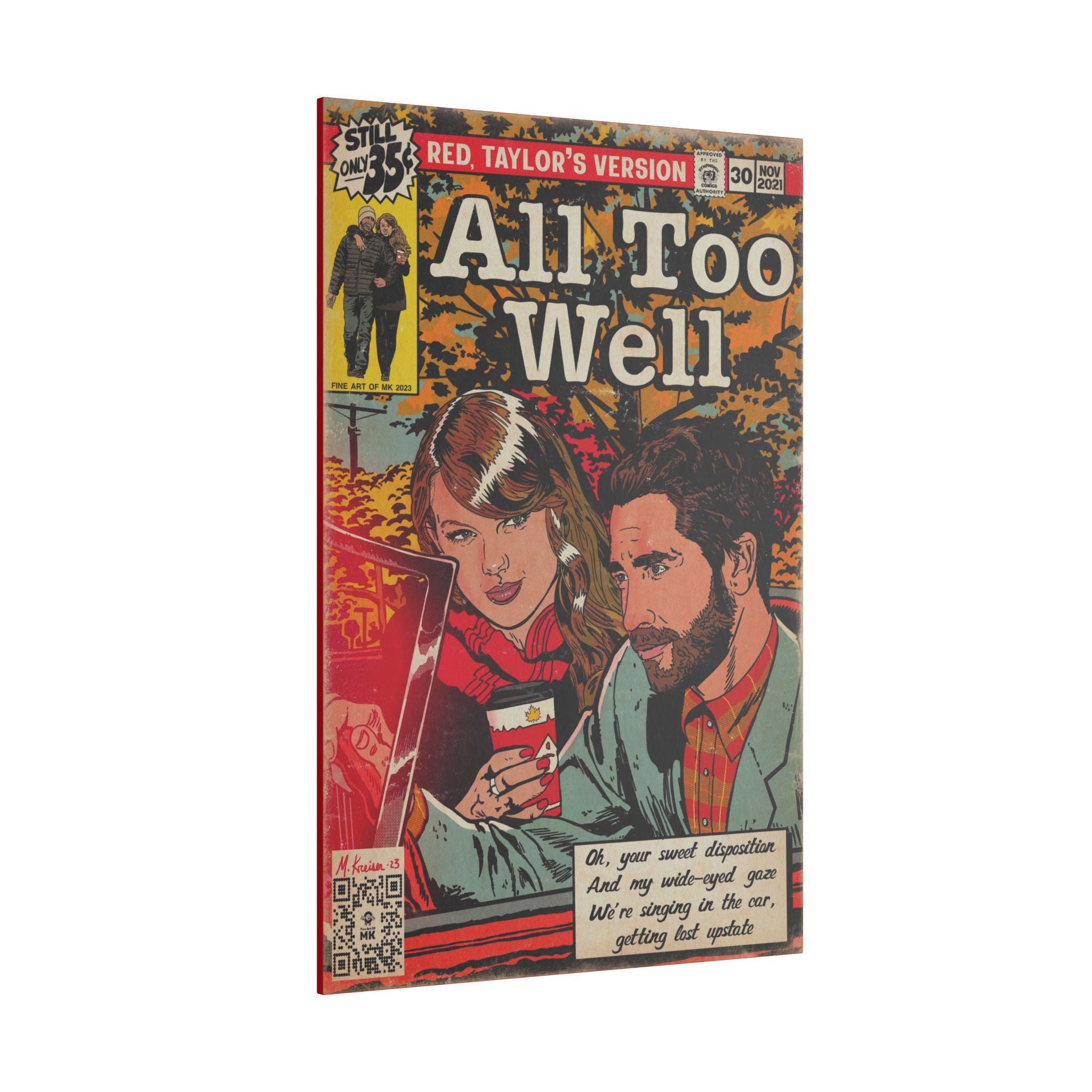 All Too Well - Matte Canvas, Stretched, 0.75"
